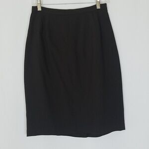 Oscar De La Renta women 8 brown wool pencil skirt